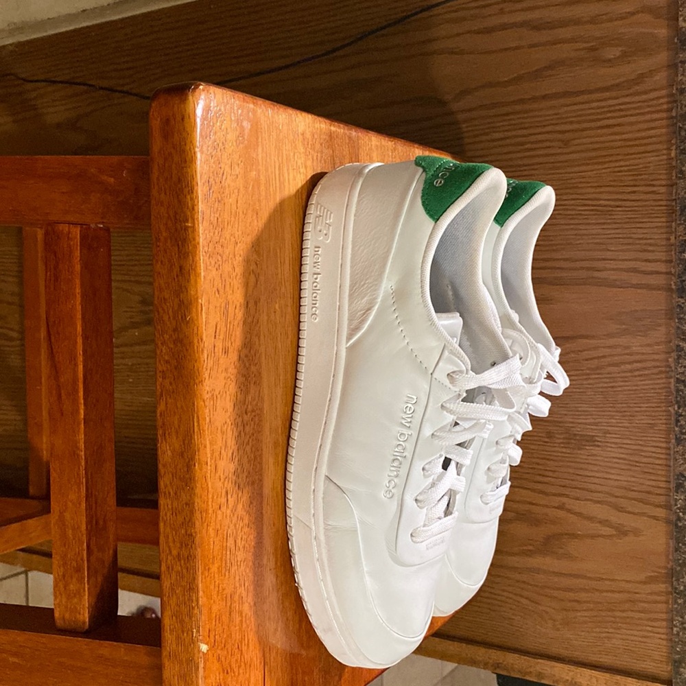 New Balance Mens Ct Alley V1 Sneaker 9.5 White/Green